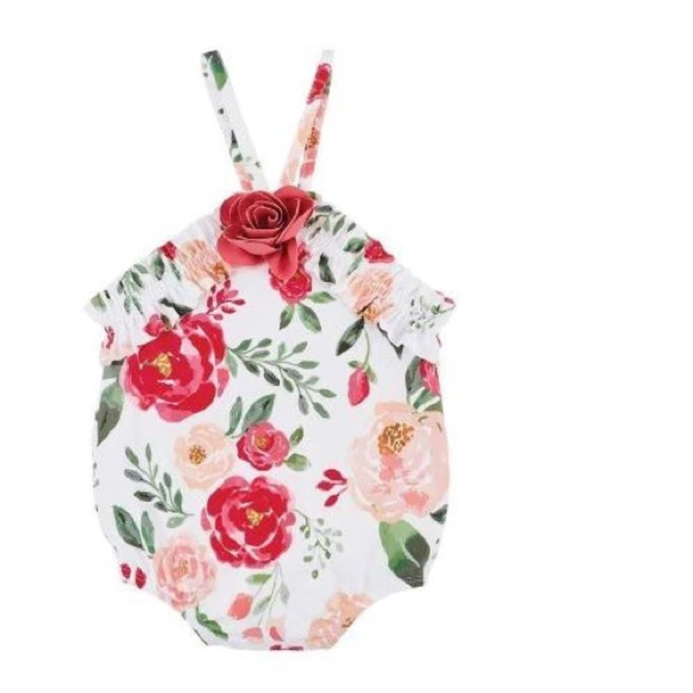 🌸🩱Like NEW 3T MUD PIE PEONY FLORAL SWIMSUIT